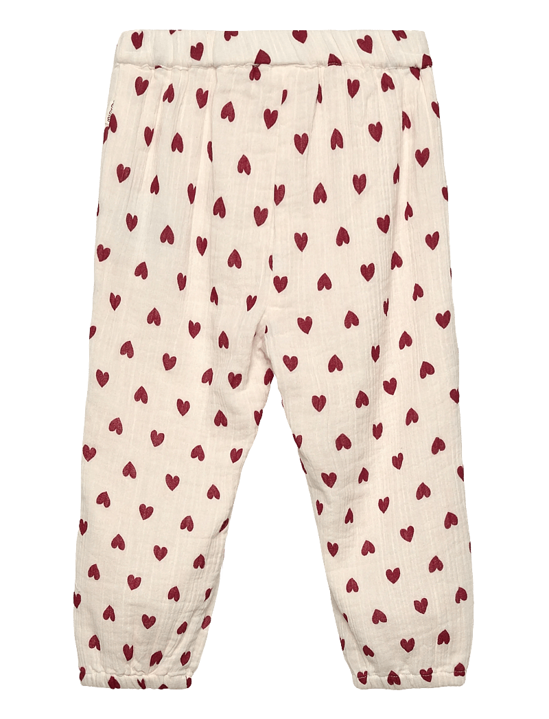 Minymo - Pants AOP - leggings - eggnog - 1