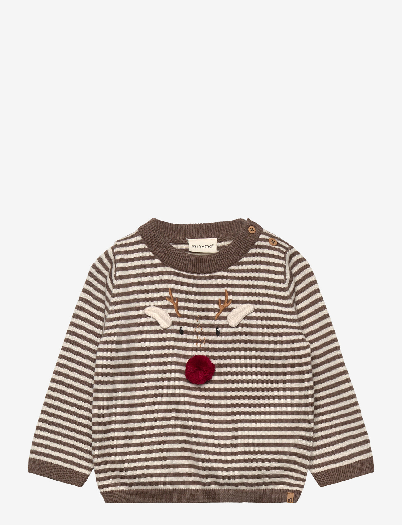 Minymo - Pullover Knit - höstkläder - chocolate chip - 0