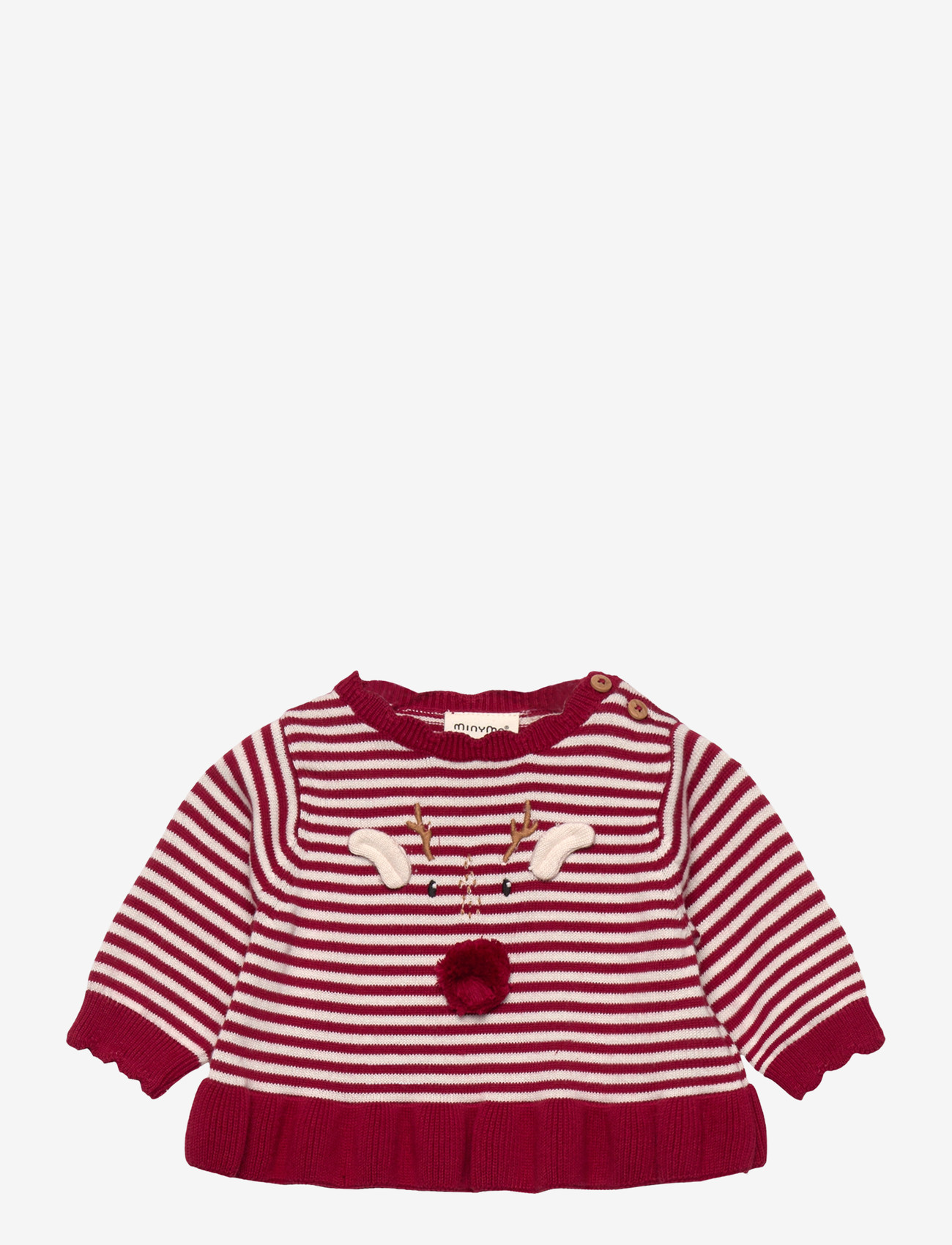 Minymo - Pullover Knit - efterårstøj - rio red - 0