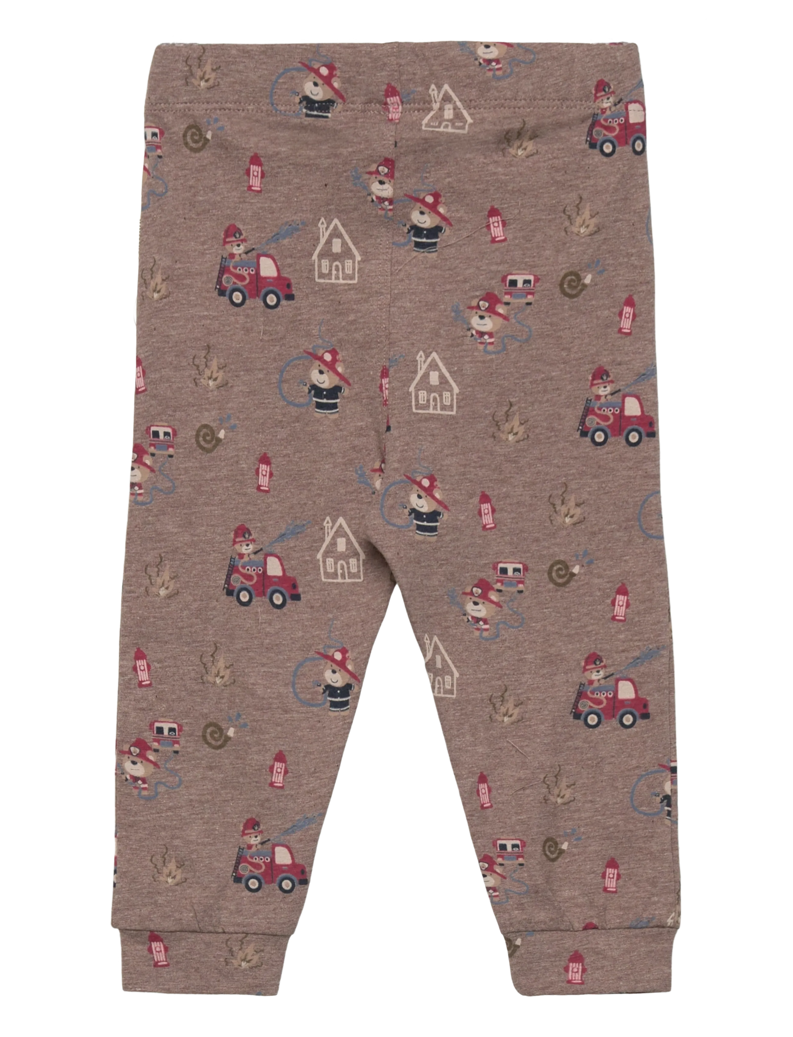 Minymo - Pants AOP - madalaimad hinnad - dark brown melange - 1