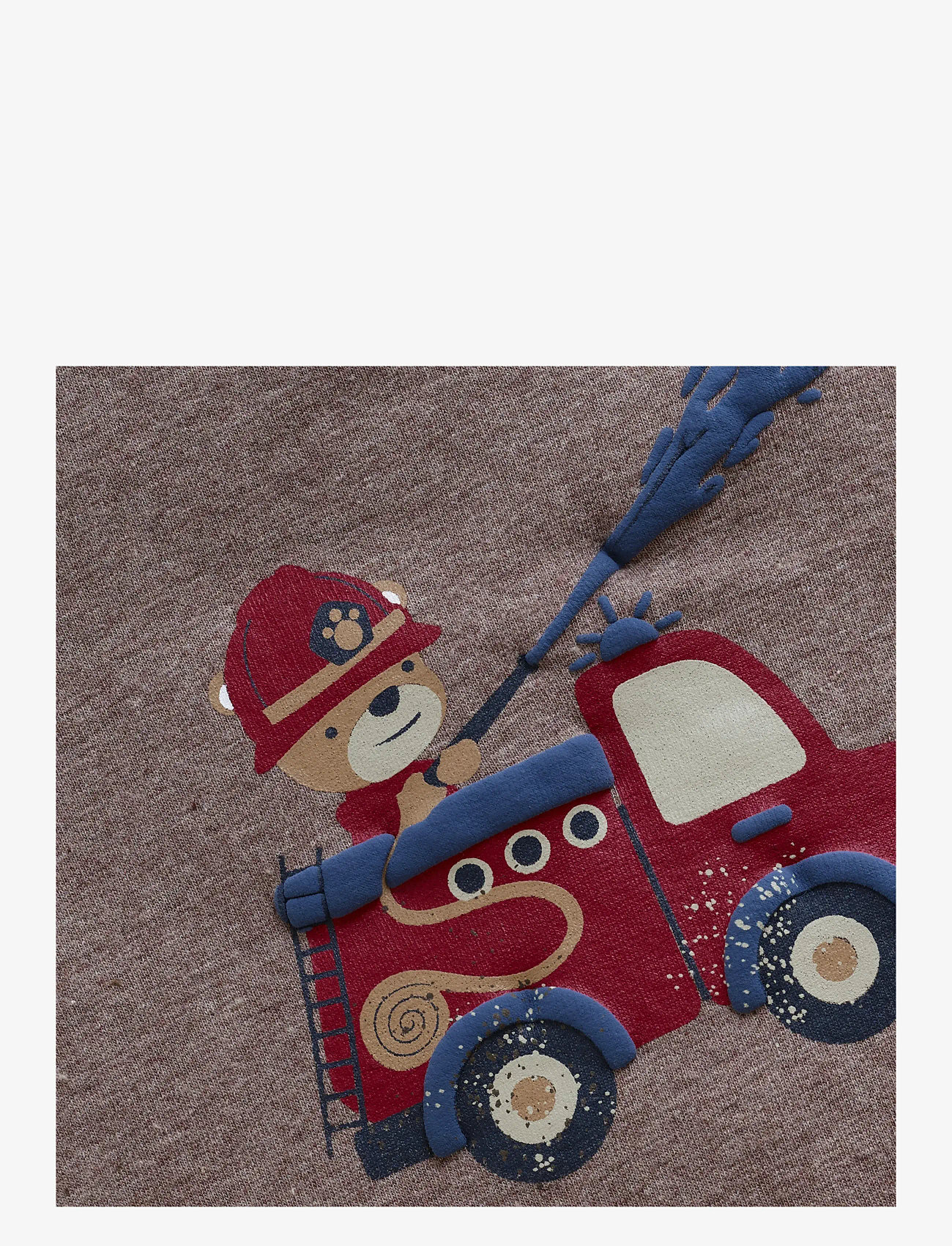 Minymo - Sweatshirt LS - sweatshirts - dark brown melange - 2