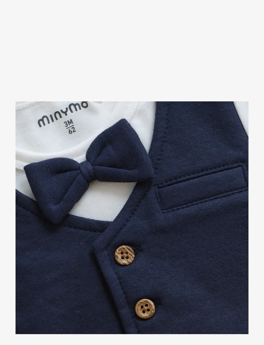 Minymo - Body LS - langærmede heldragter - snow white - 2