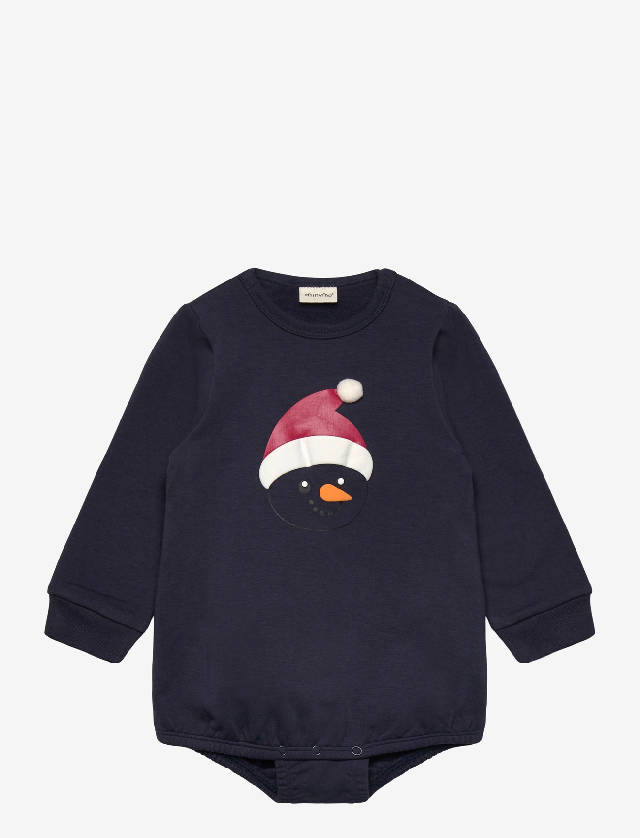 Minymo - Body LS Sweat - langærmede bodyer - parisian night - 0