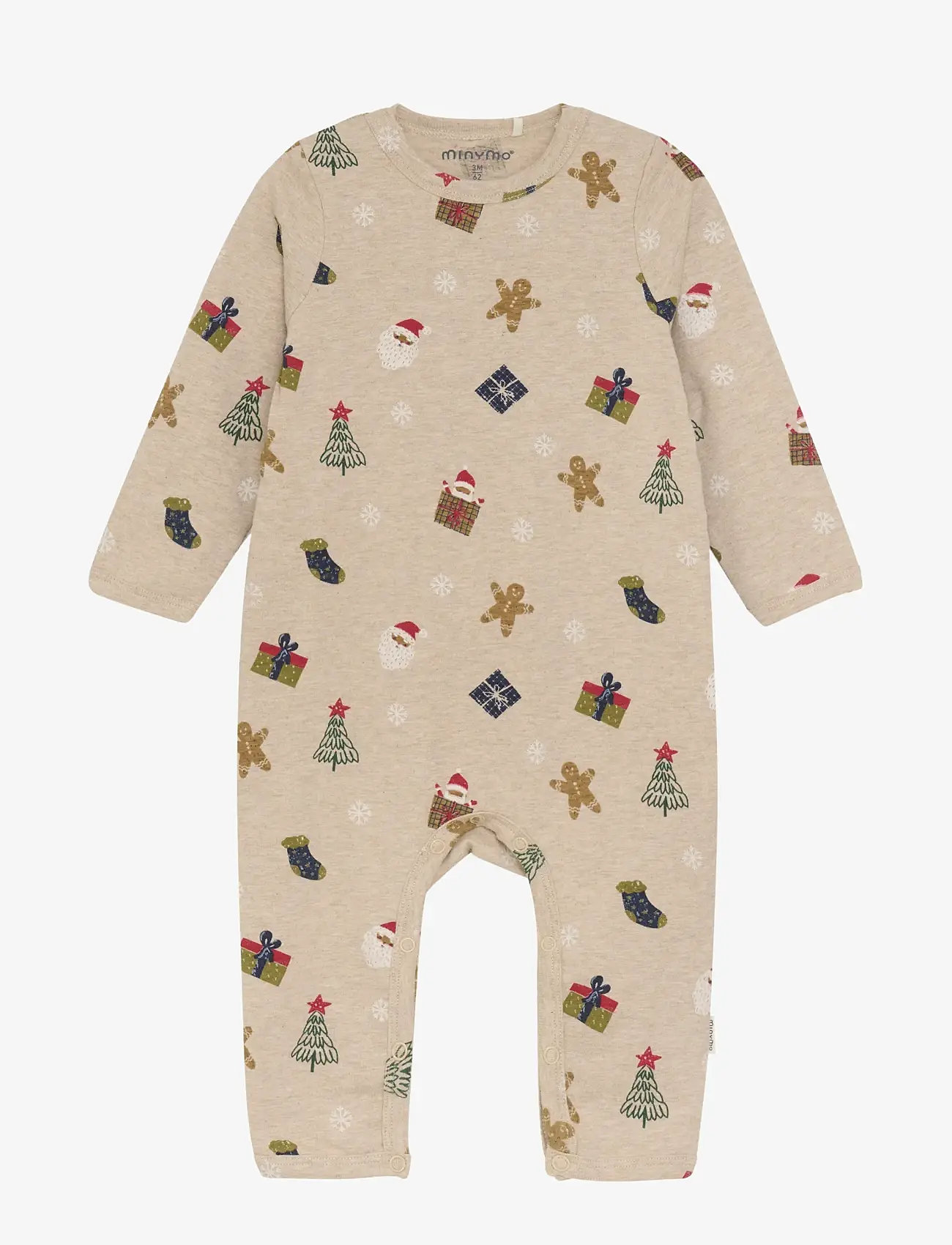 Minymo - Suit LS AOP - geschenke unter 30€ - beige melange - 0