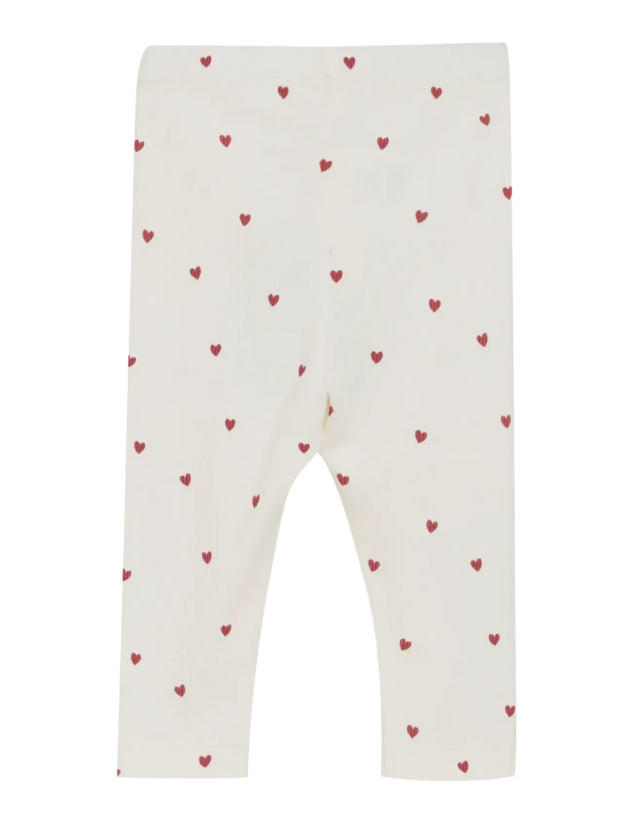 Minymo - Leggings AOP Rib - eggnog - 1
