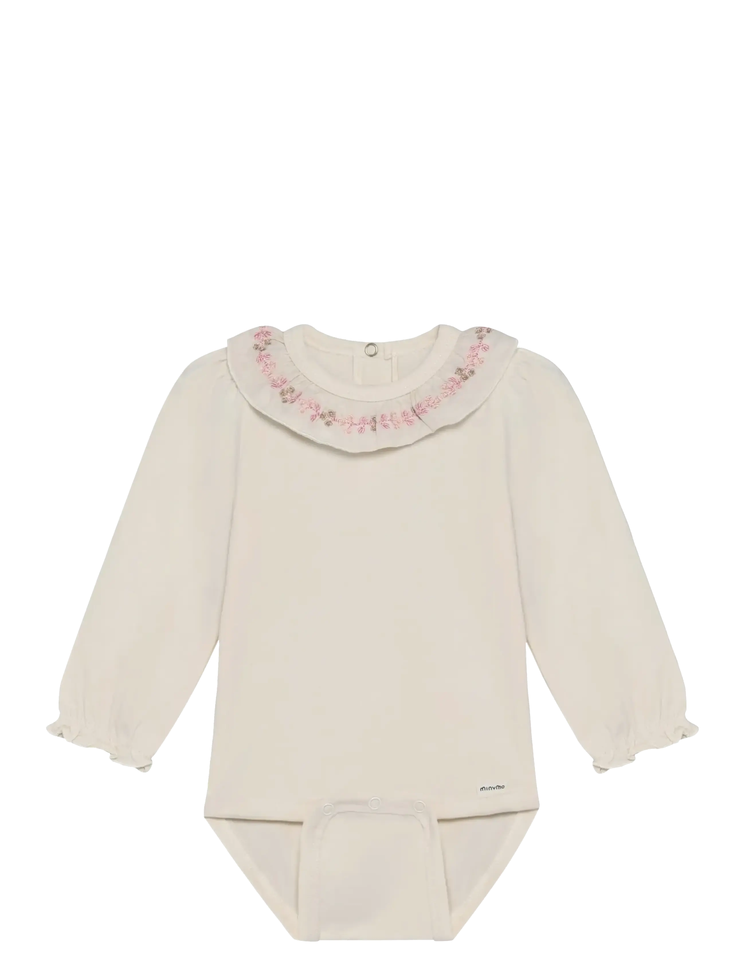 Minymo Body Ls, 74, Bodys, Beige - Long-sleeved Kinder