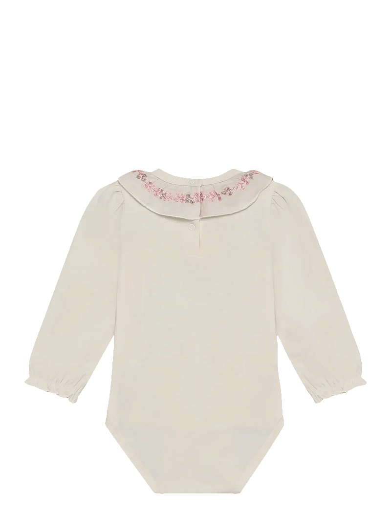 Minymo - Body LS - långärmade bodysuits - white swan - 1
