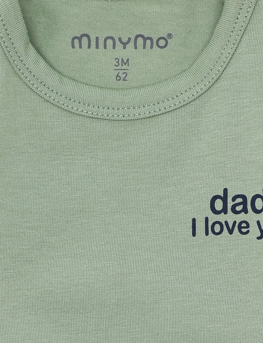 Minymo - Body LS - långärmade - lily pad - 2