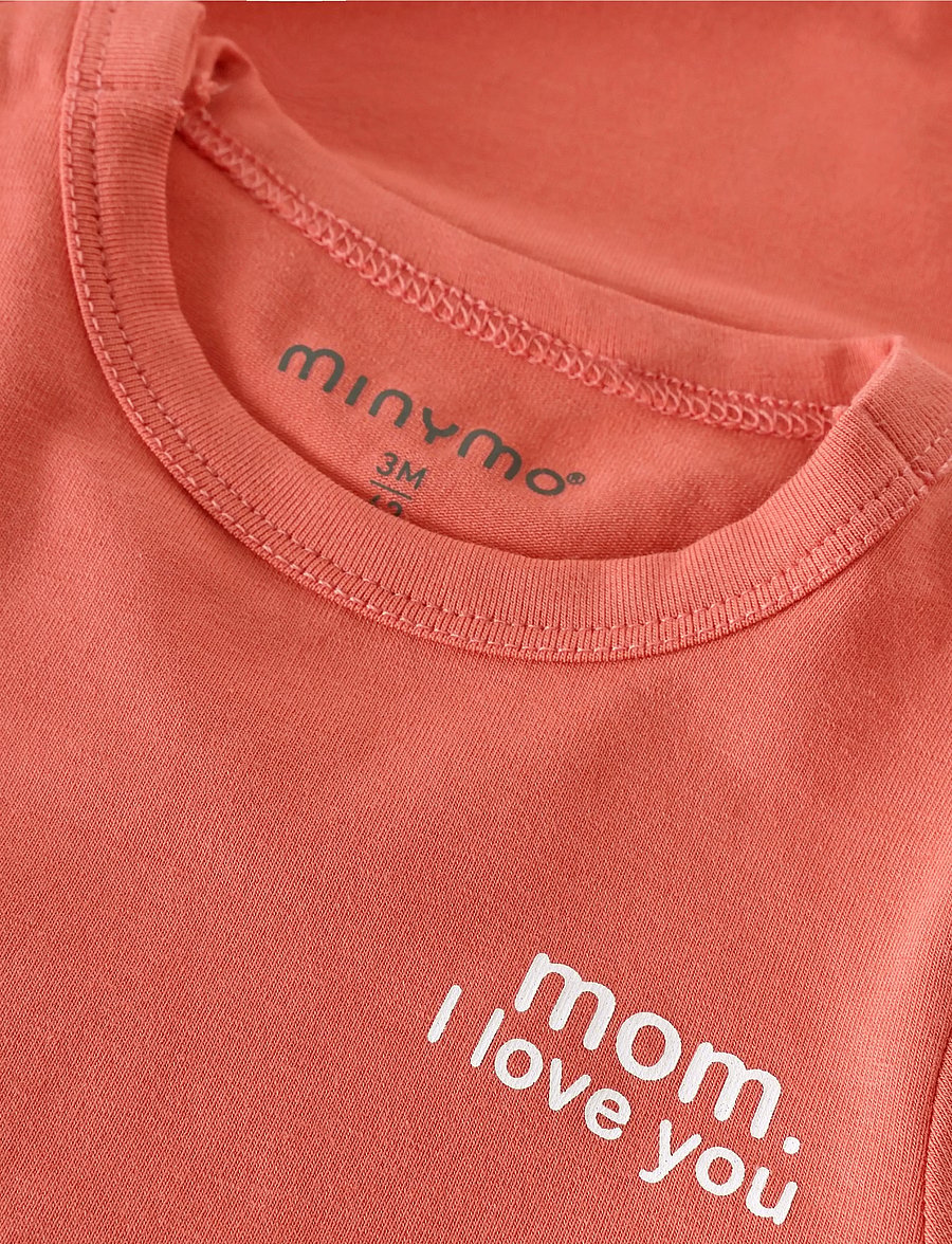Minymo - Body LS - langärmelig - spiced coral - 2
