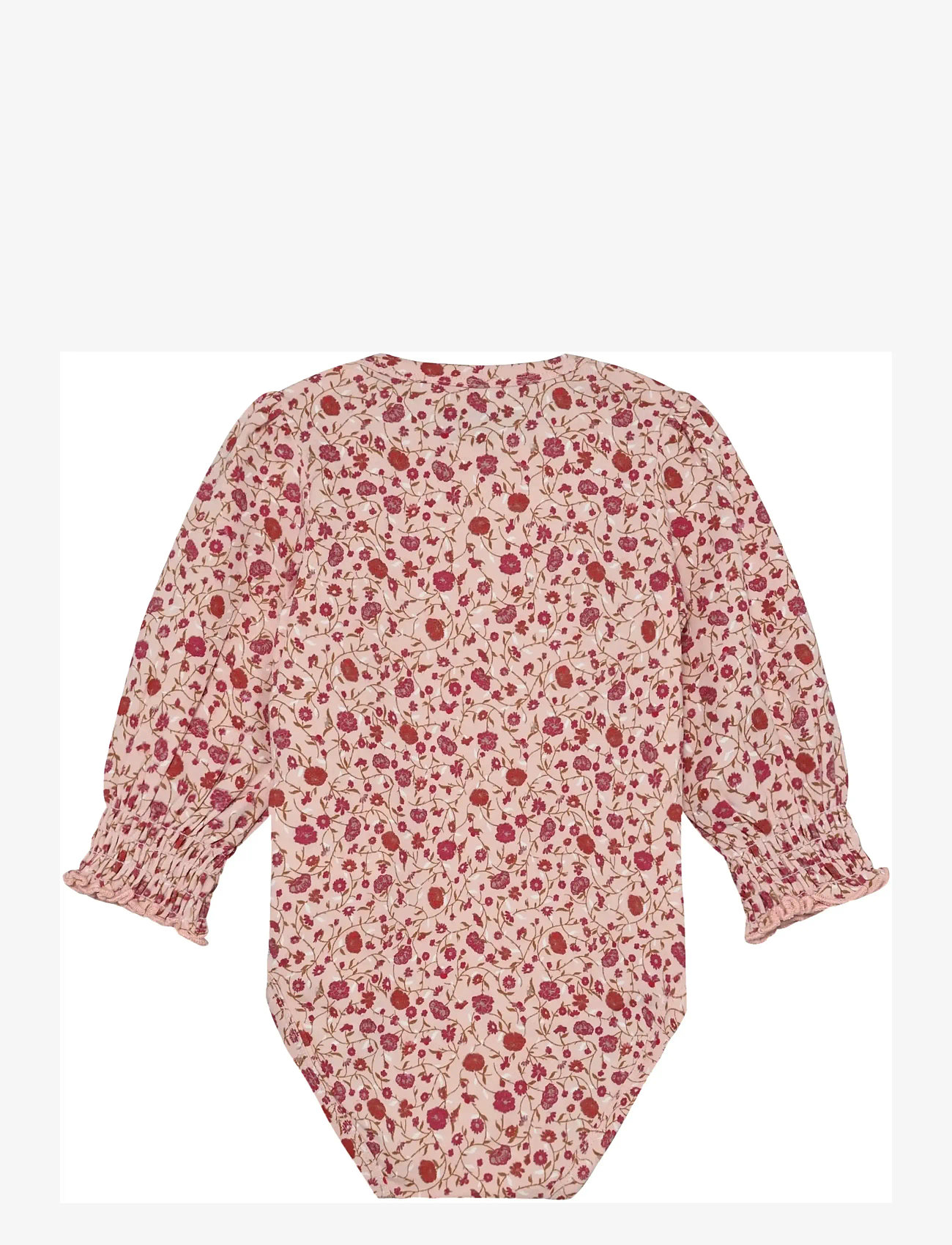 Minymo - Body LS AOP - langärmelig - peach whip - 1