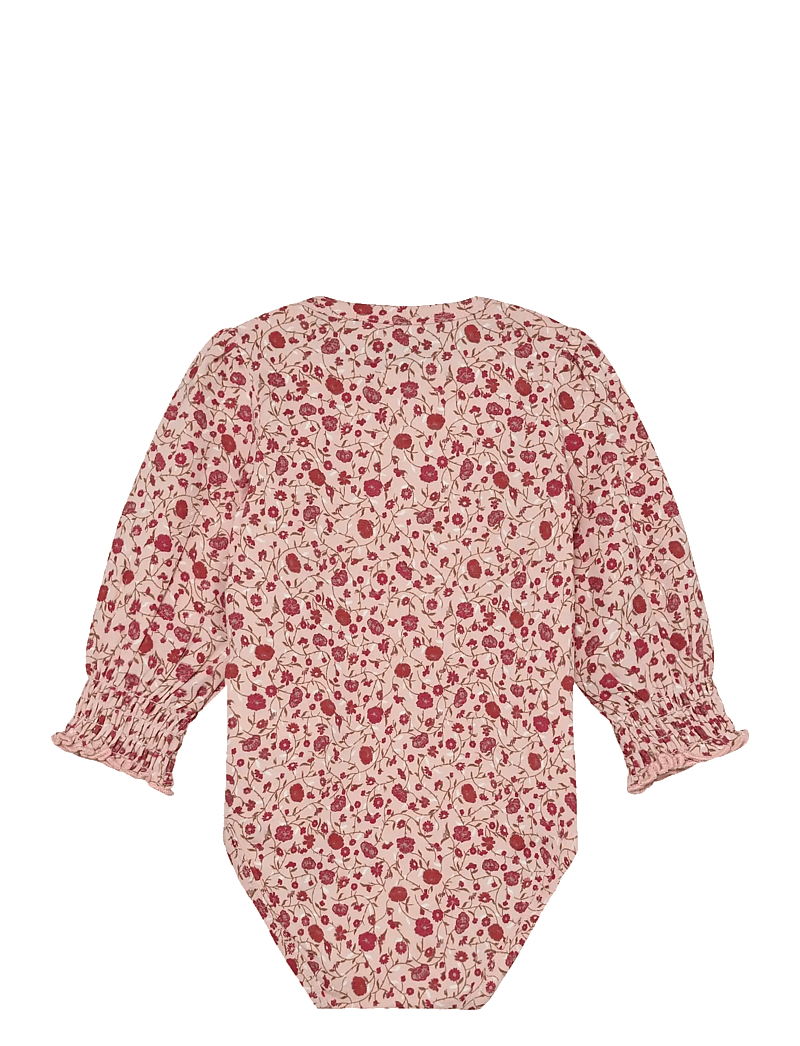 Minymo - Body LS AOP - langärmelig - peach whip - 1