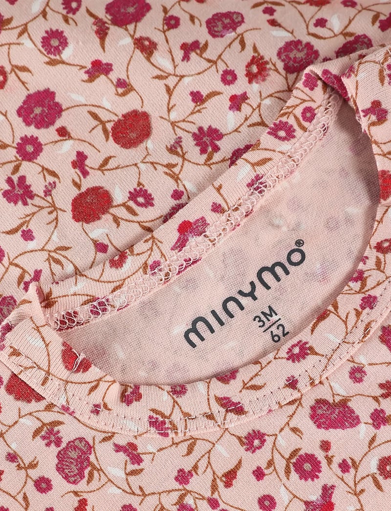 Minymo - Body LS AOP - langärmelig - peach whip - 2