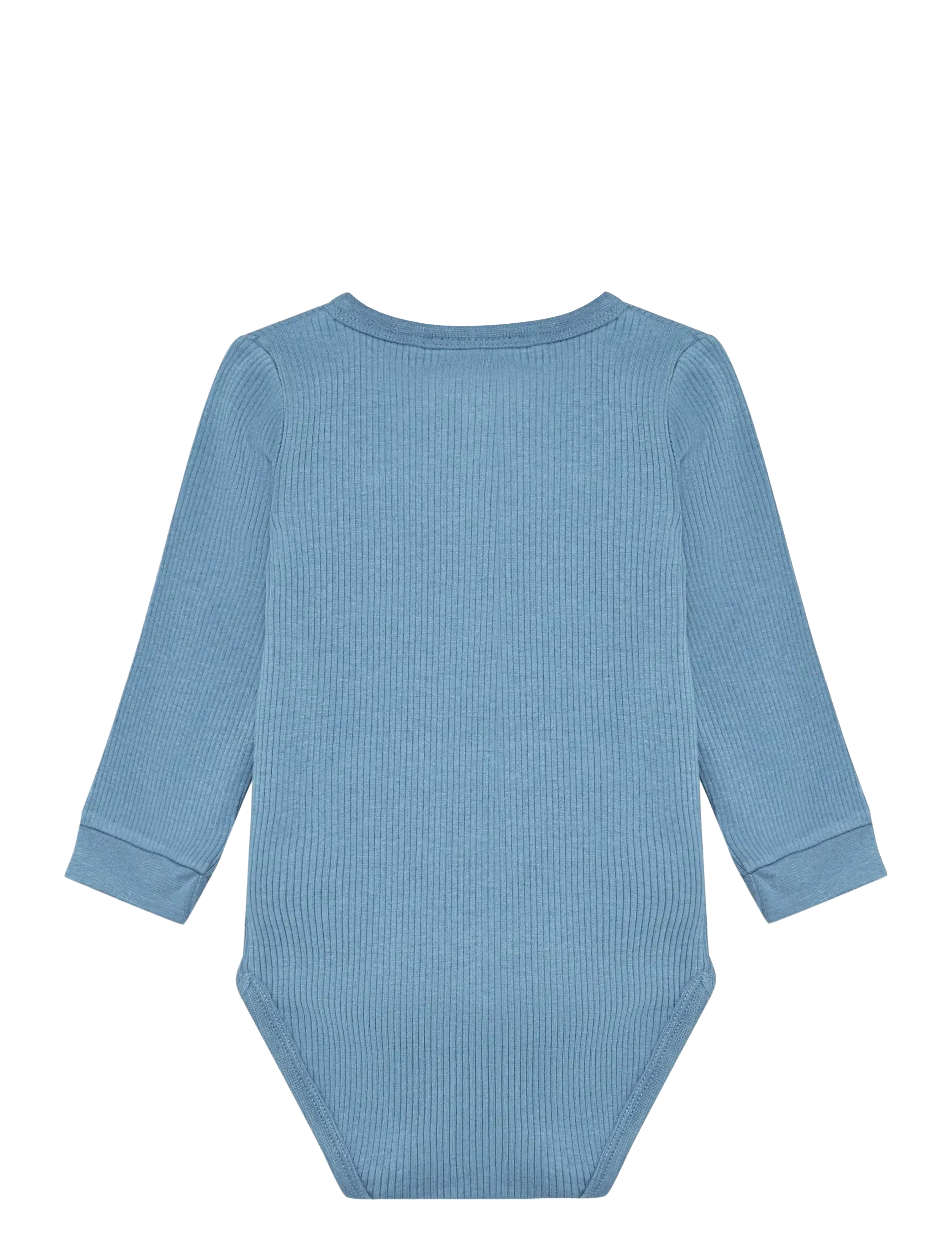 Minymo - Body LS Rib - gode sommertilbud - blue shadow - 1
