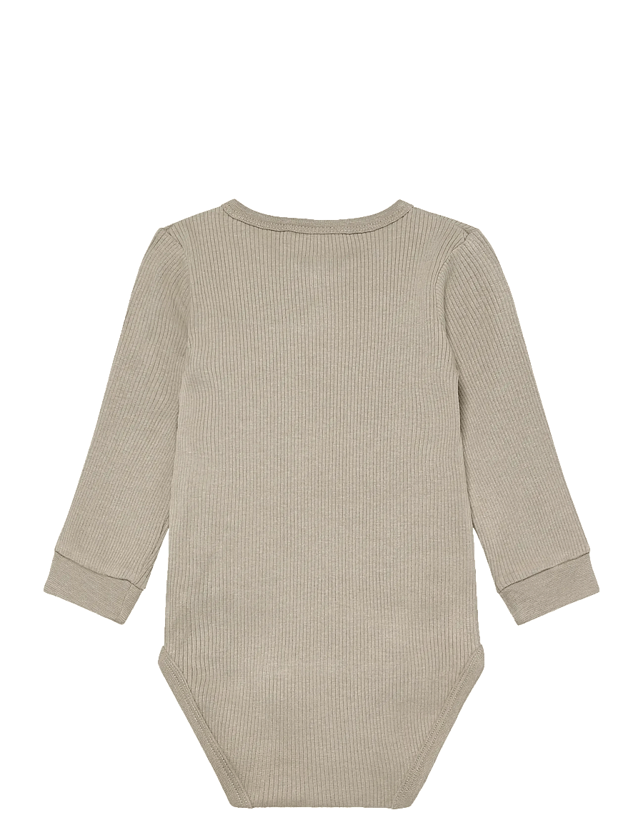 Minymo - Body LS Rib - langärmelig - crockery - 1