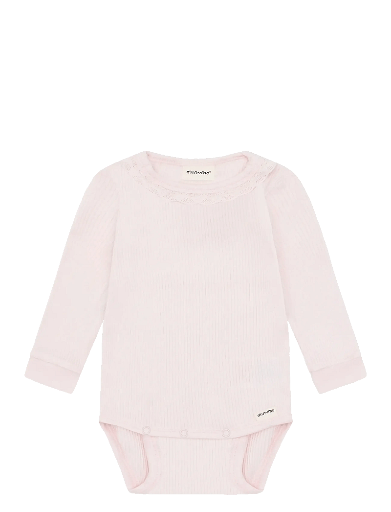 Minymo - Body LS Rib - langærmede - delicacy - 1