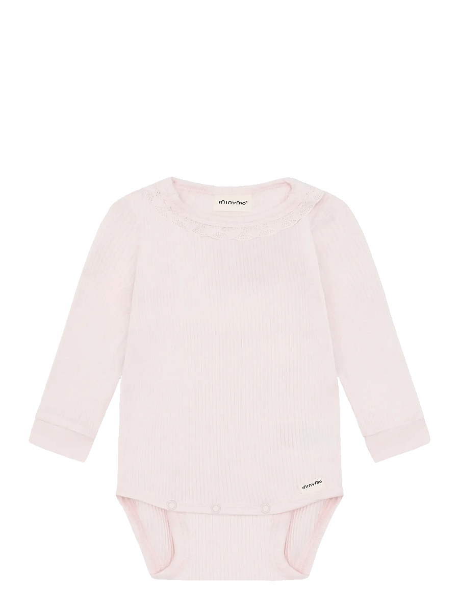 Minymo - Body LS Rib - langärmelig - delicacy - 1