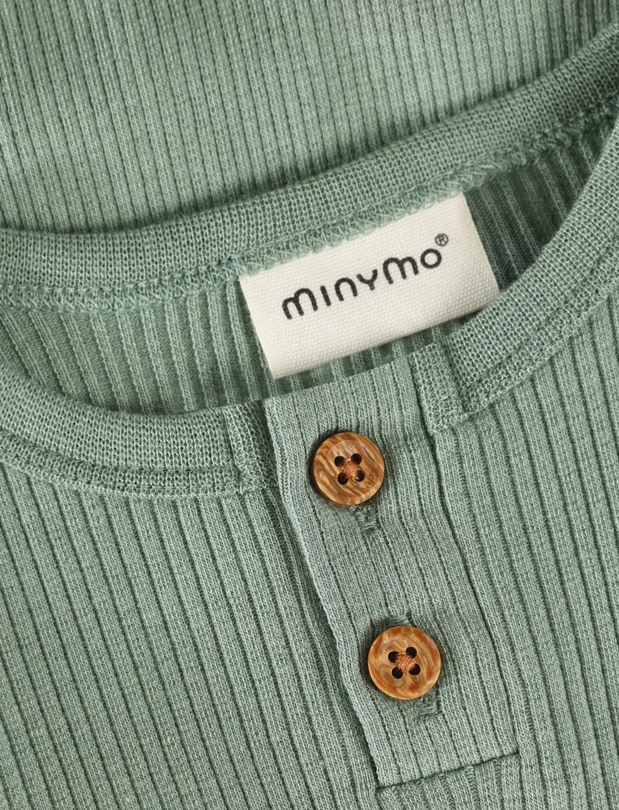 Minymo - Body LS Rib - gode sommertilbud - lily pad - 2
