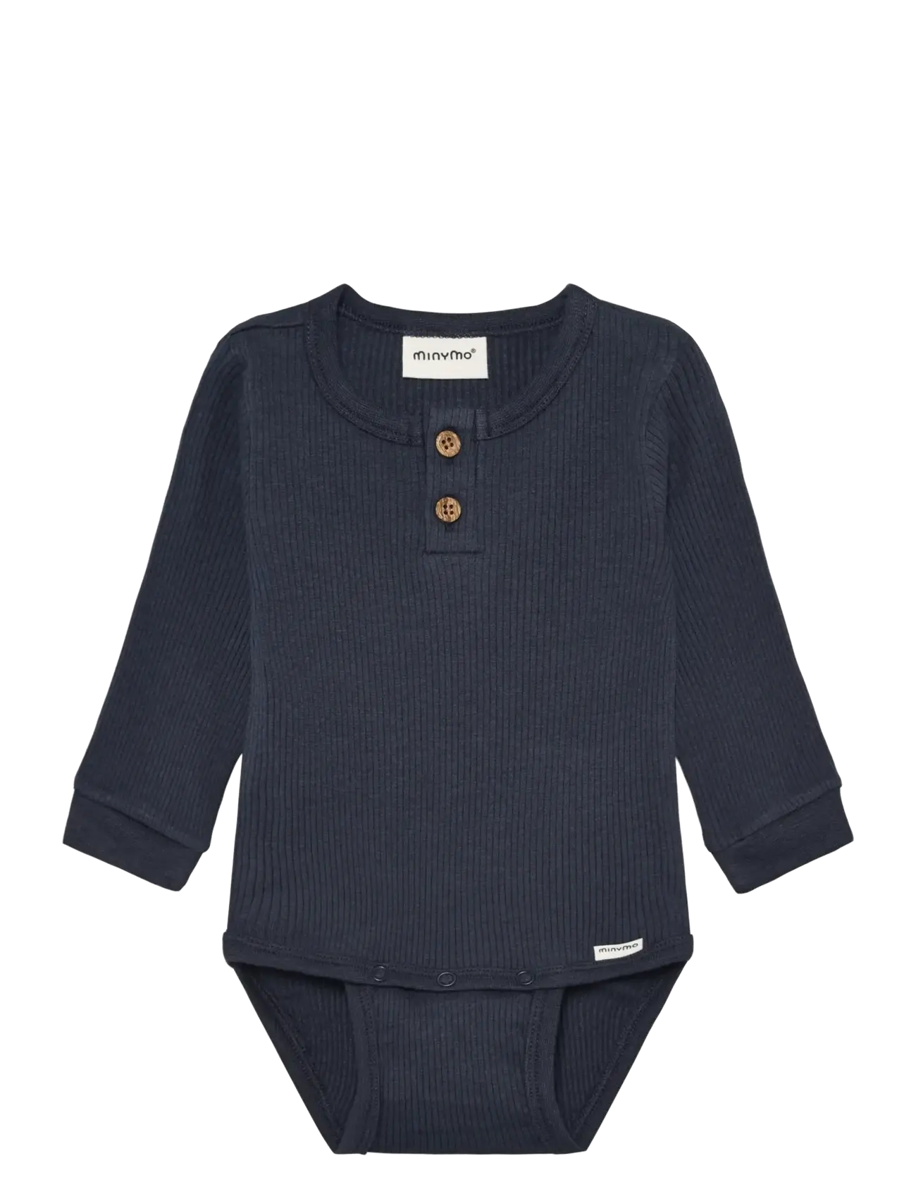 Minymo Body LS Rib - Heldragter - ODYSSEY GRAY / navy