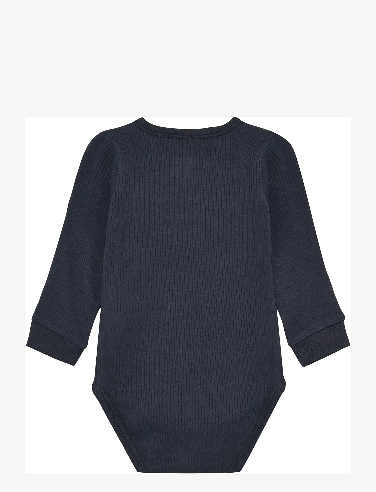 Minymo - Body LS Rib - long-sleeved - odyssey gray - 1