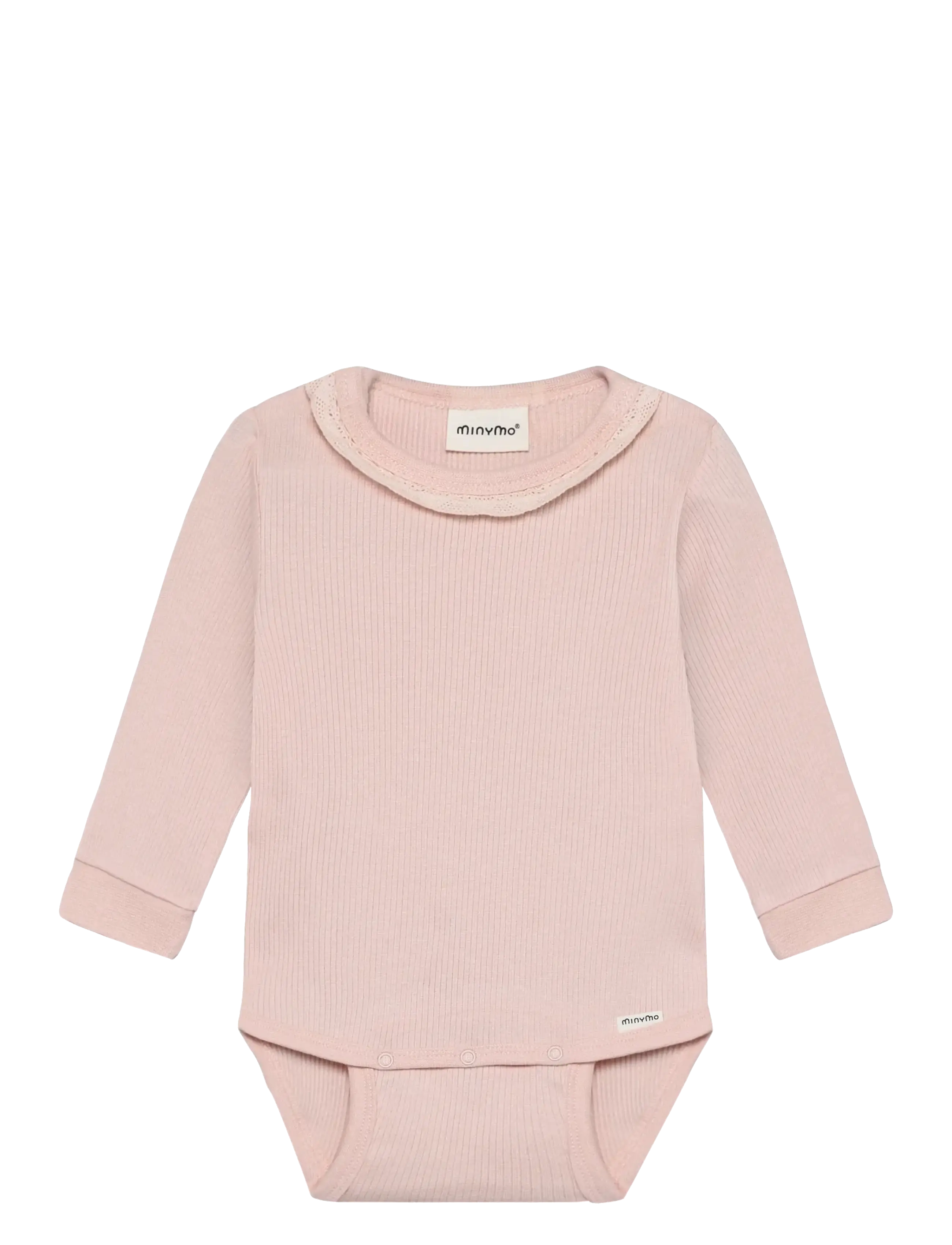 Minymo Body LS Rib - Heldragter - PEACH WHIP / pink/rose