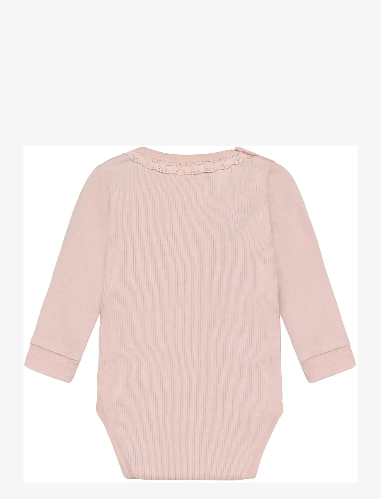 Minymo - Body LS Rib - långärmade - peach whip - 1