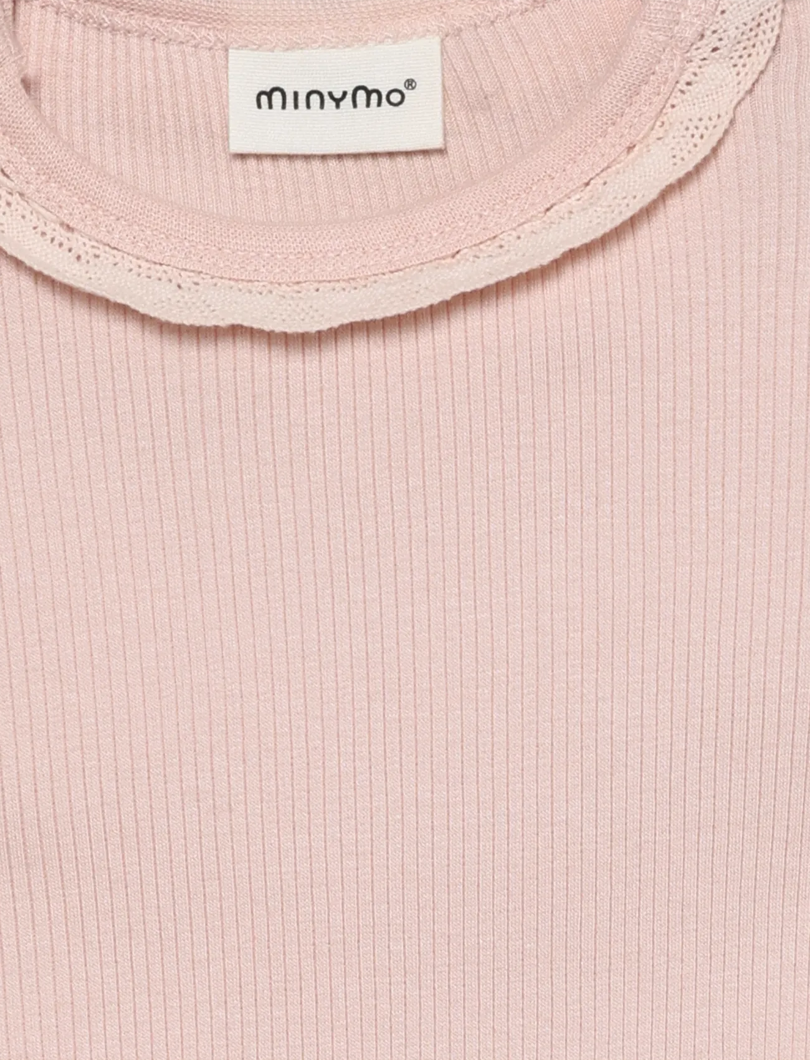 Minymo - Body LS Rib - gode sommertilbud - peach whip - 2