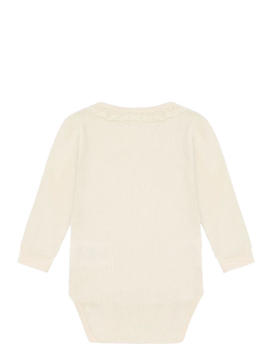 Minymo - Body LS Rib - heilgalli - white swan - 2