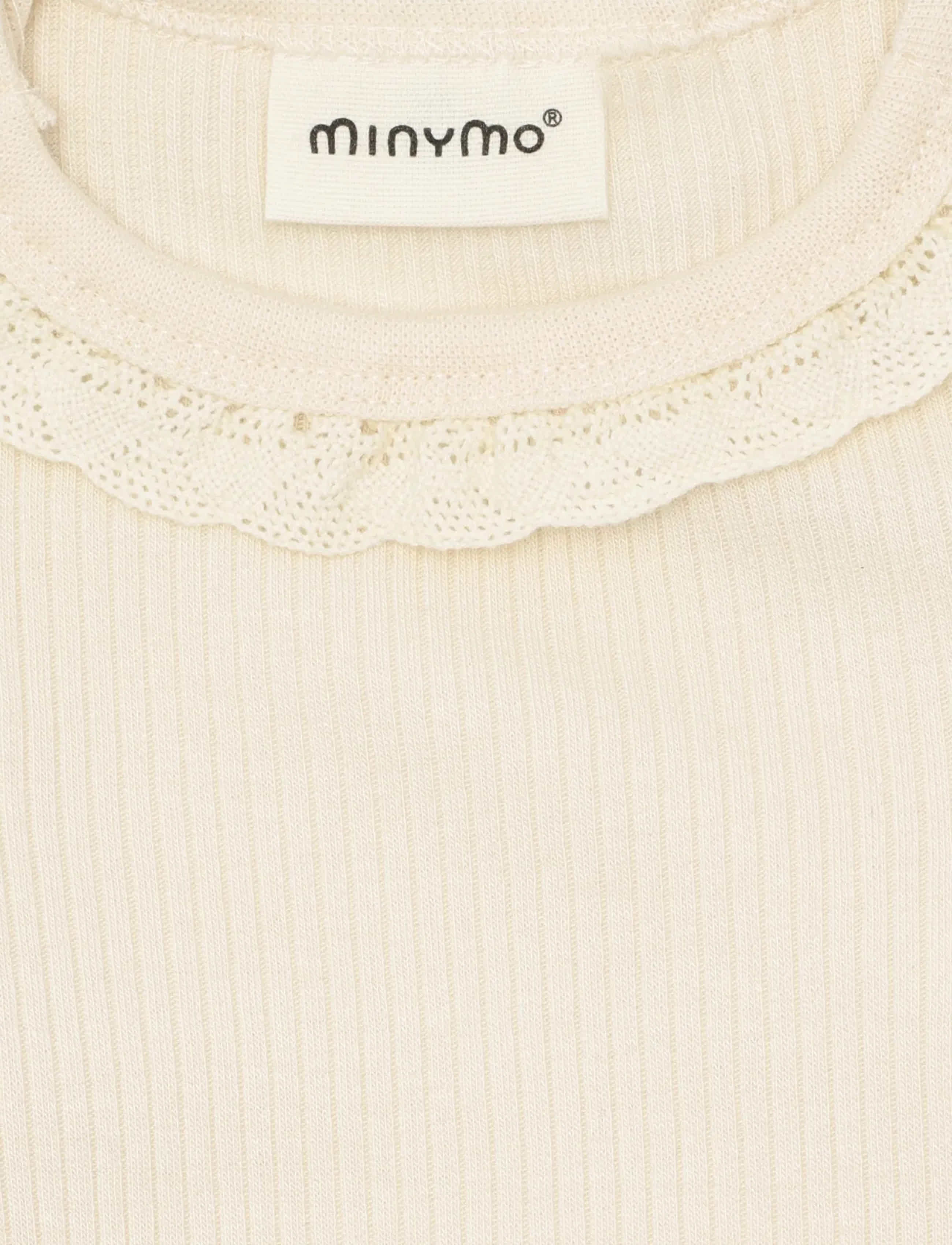 Minymo - Body LS Rib - gode sommertilbud - white swan - 3