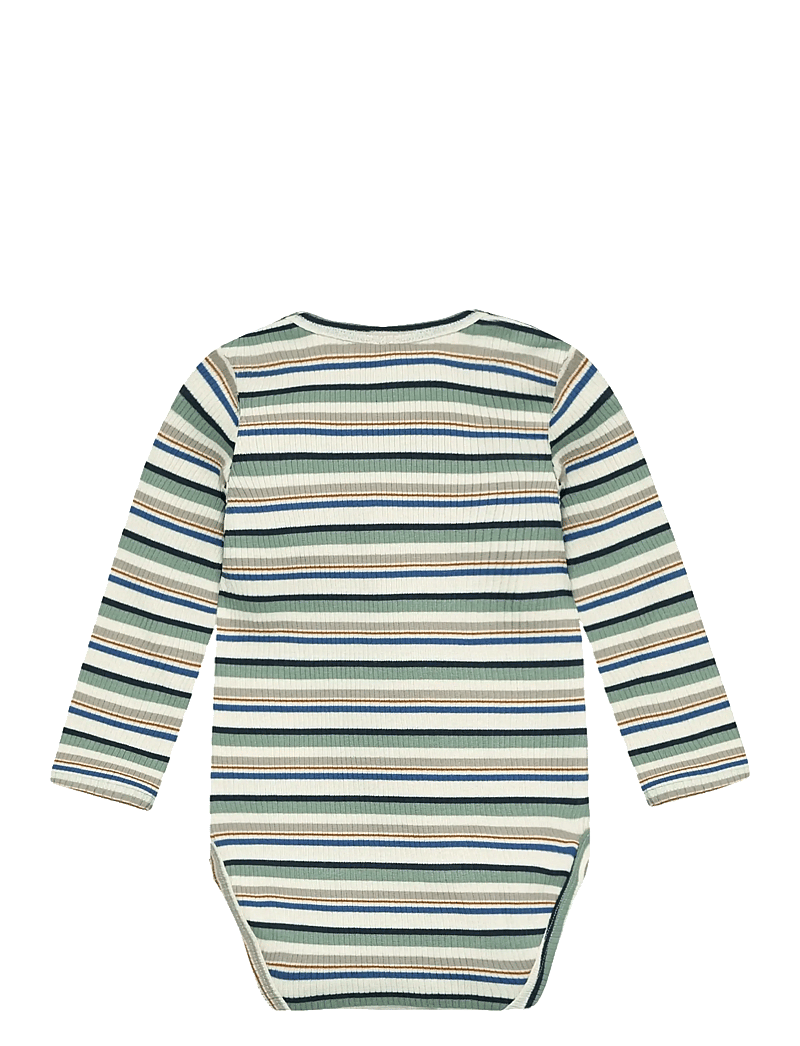 Minymo - Body LS Y/D Rib - long-sleeved - lily pad - 1