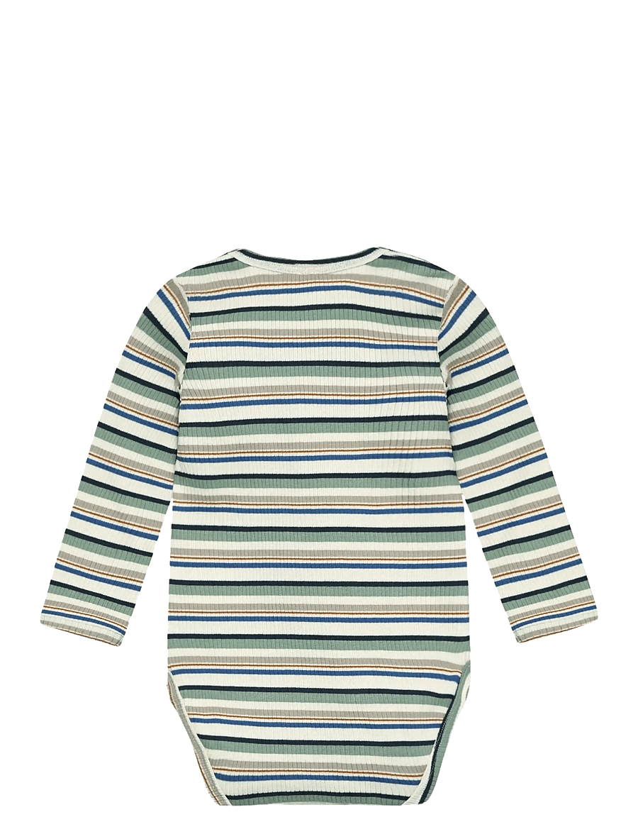 Minymo - Body LS Y/D Rib - ilgomis rankovėmis - lily pad - 1