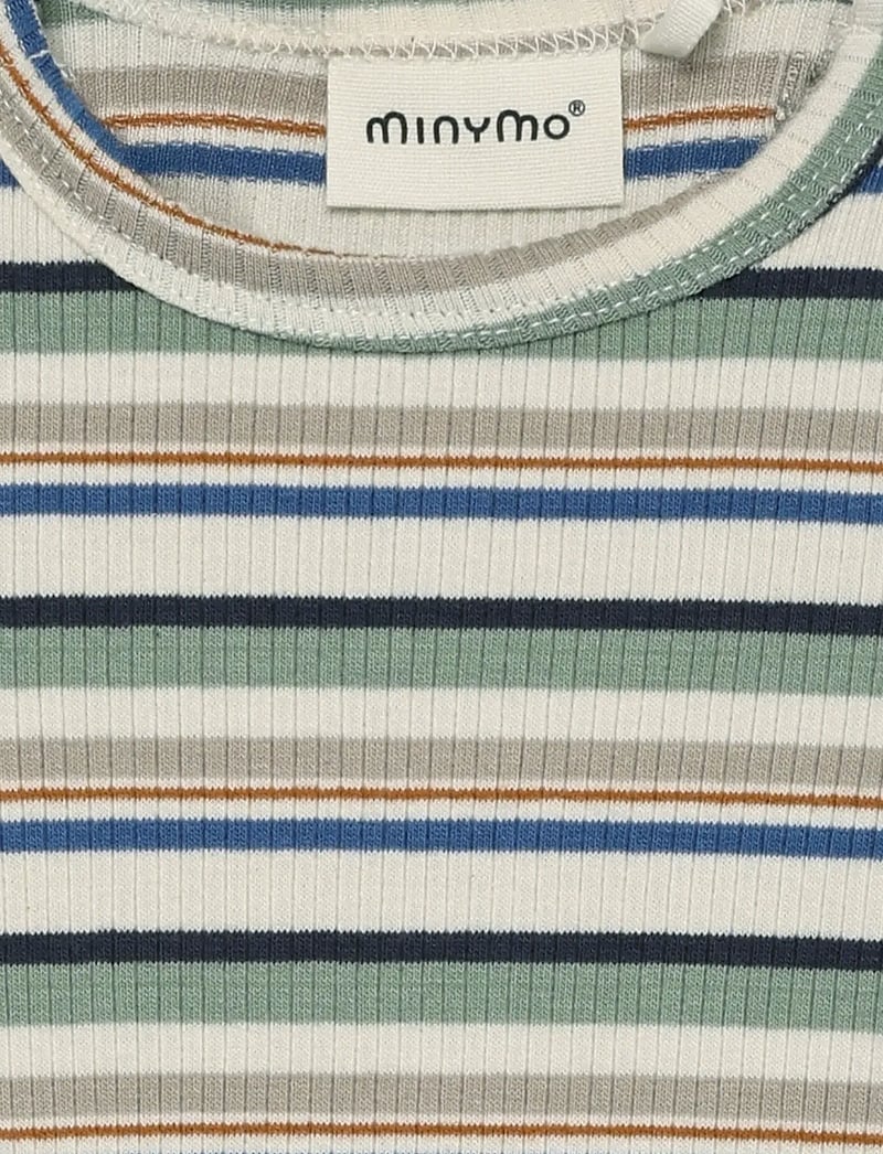 Minymo - Body LS Y/D Rib - long-sleeved - lily pad - 2