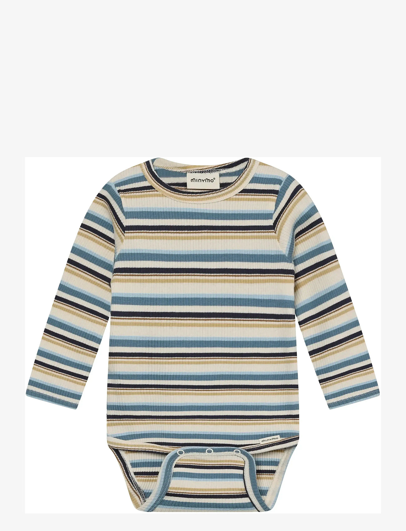 Minymo - Body LS Y/D Rib - langärmelig - moonstone - 0