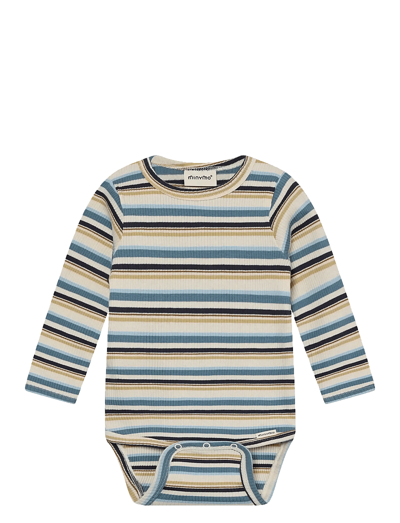 Minymo - Body LS Y/D Rib - langärmelig - moonstone - 0