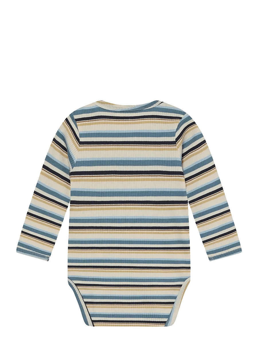 Minymo - Body LS Y/D Rib - langärmelig - moonstone - 1