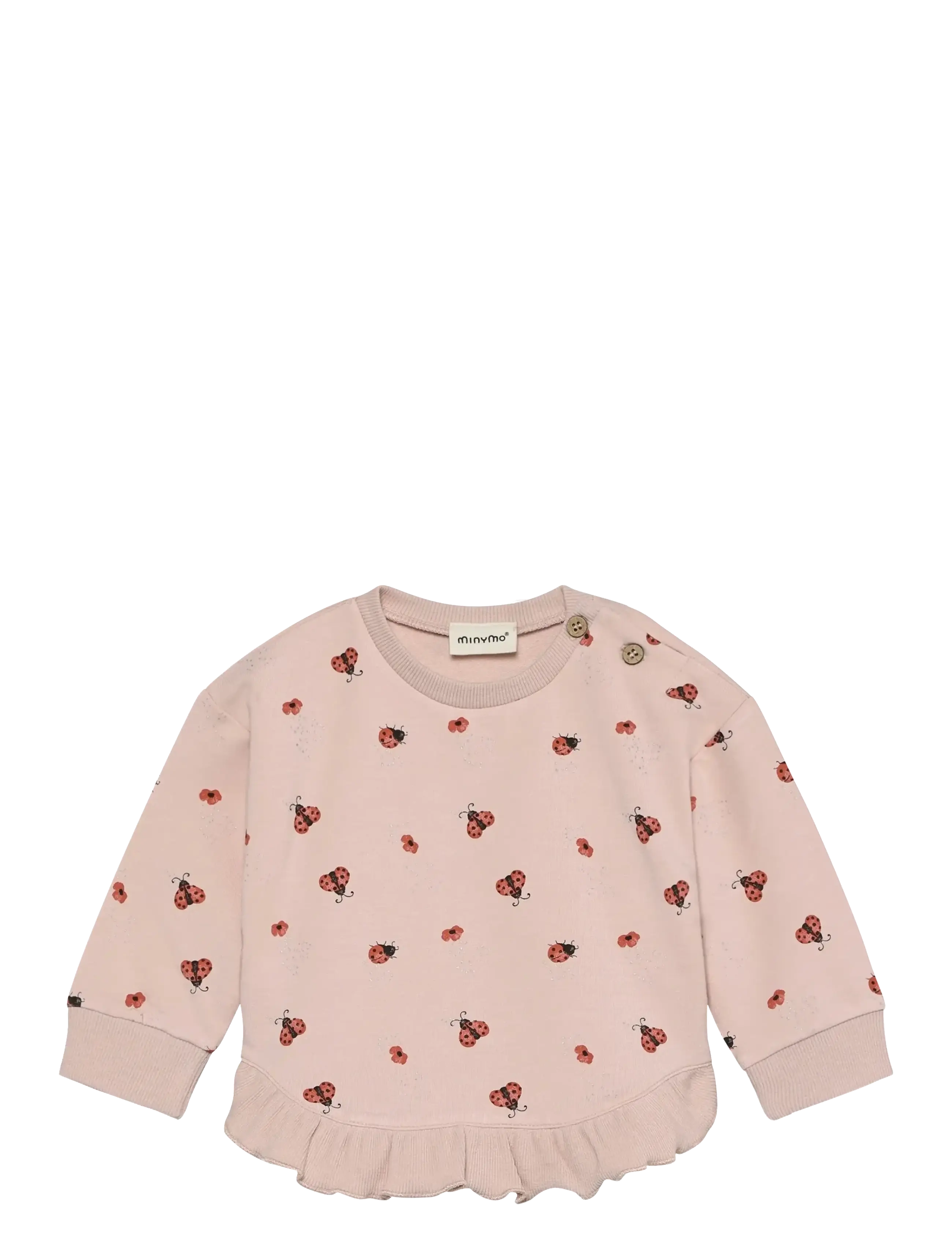 Minymo Sweatshirt LS AOP - 4 for 3 - PEACH WHIP / pink/rose
