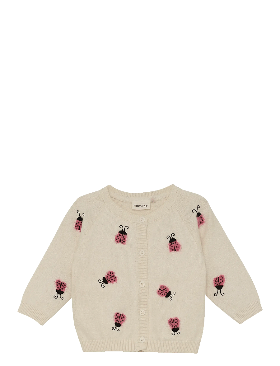 Minymo - Cardigan Knit - kardiganid - white swan - 1