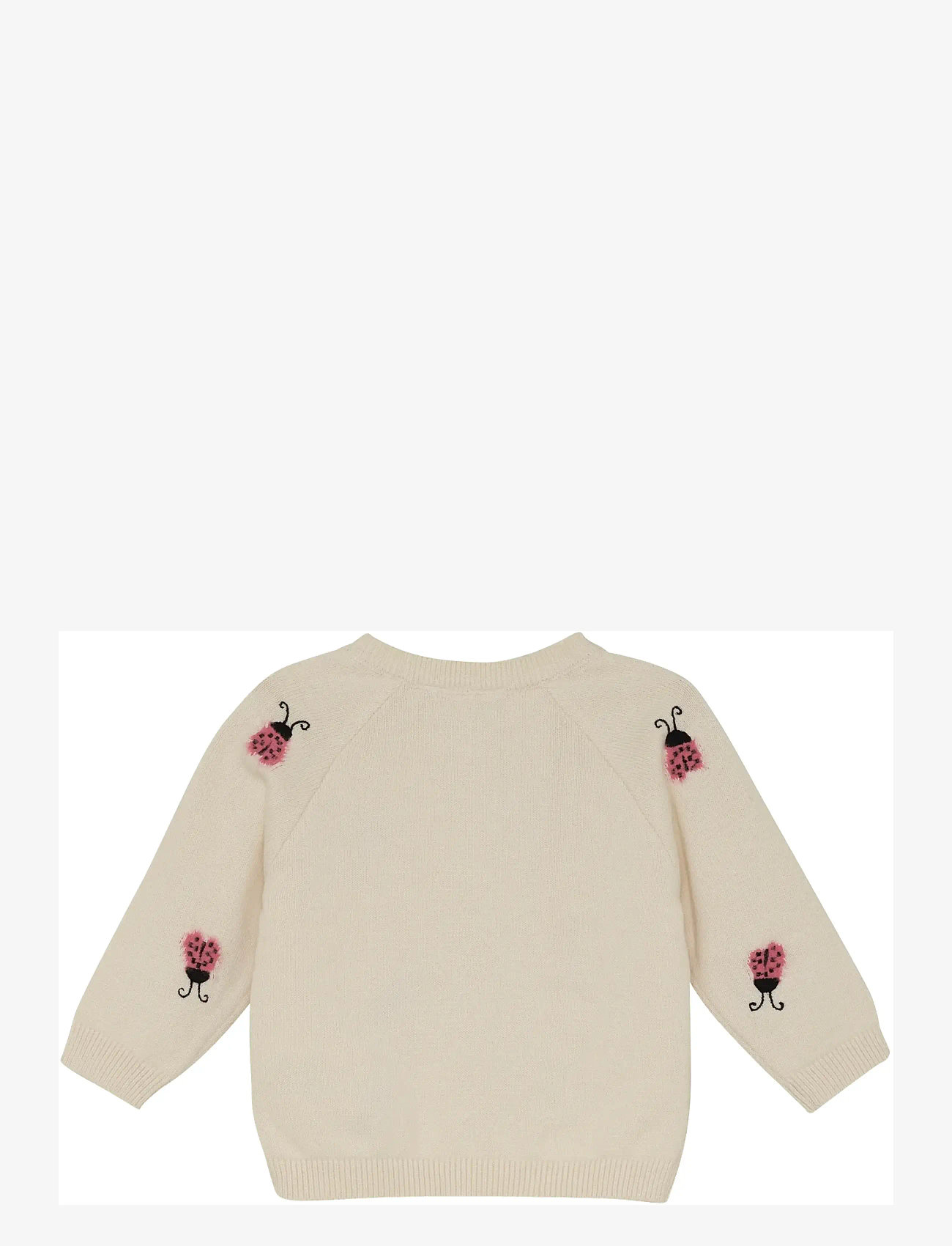 Minymo - Cardigan Knit - koftor - white swan - 2