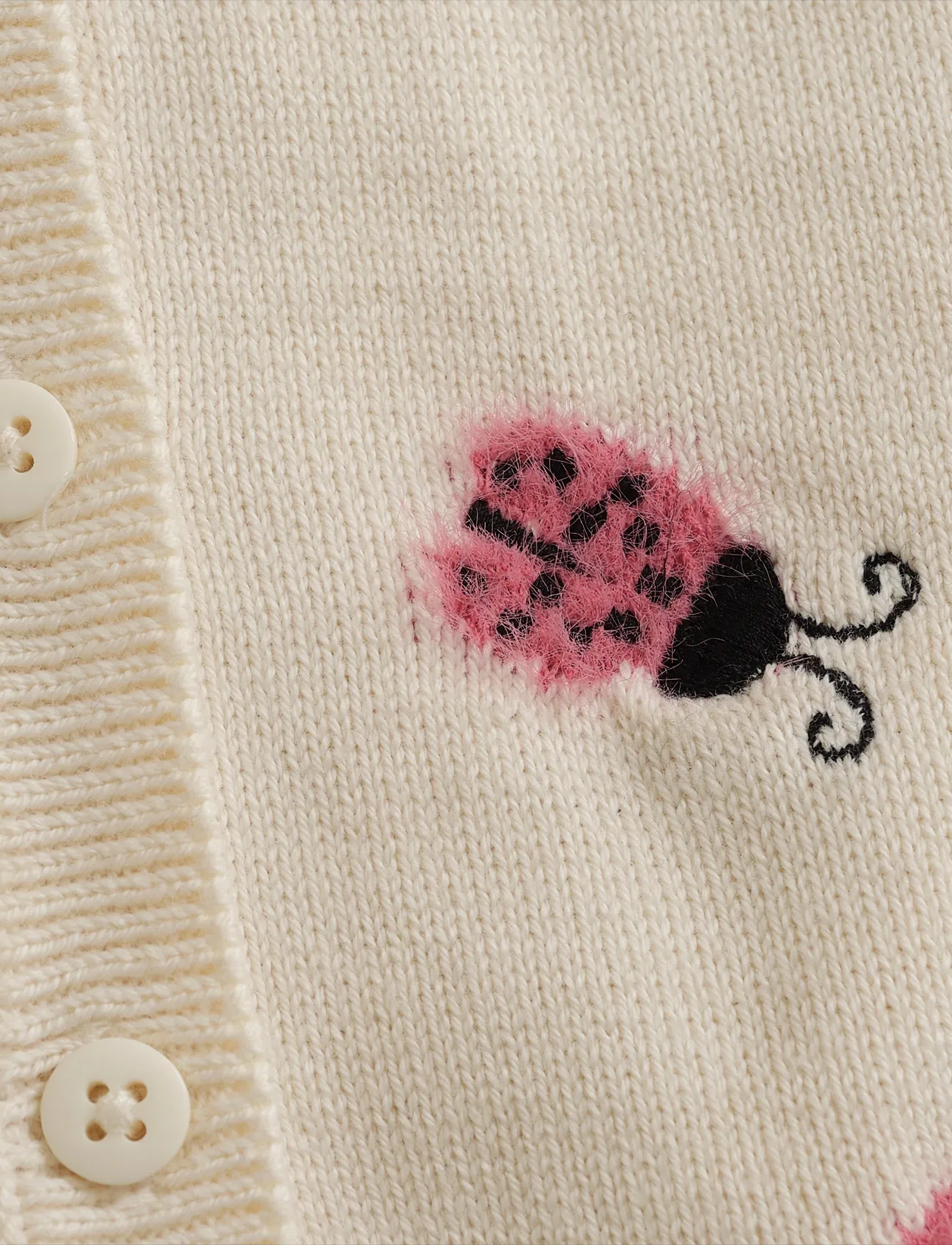 Minymo - Cardigan Knit - koftor - white swan - 3