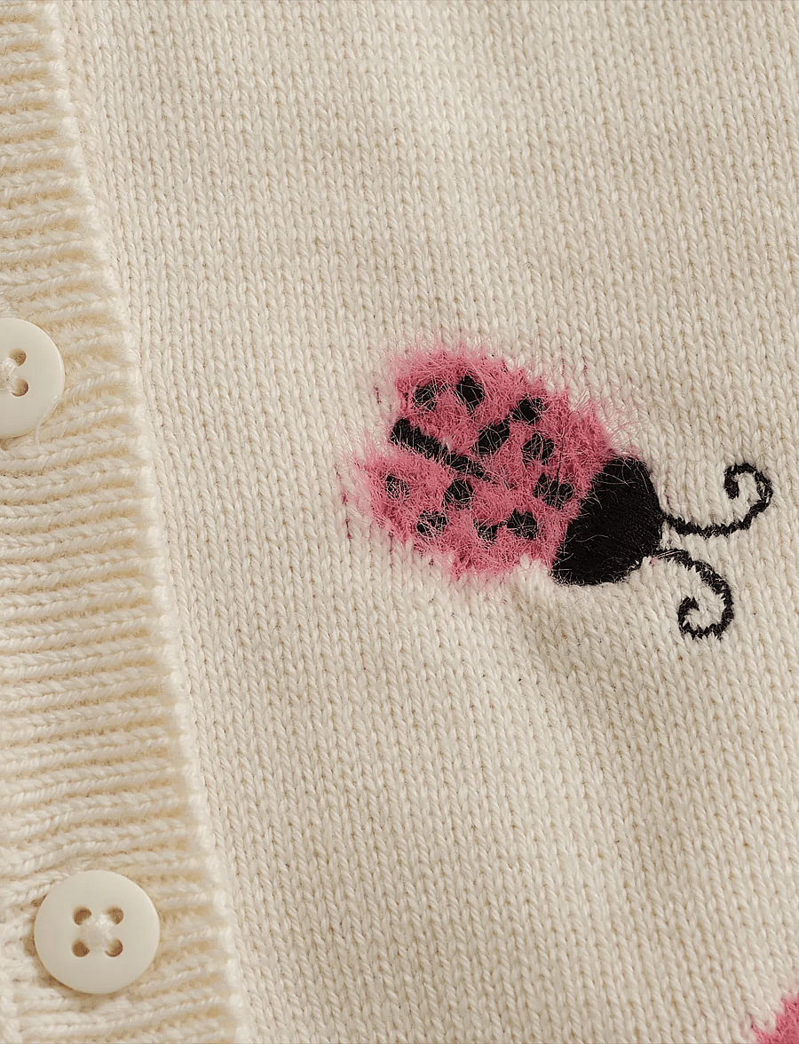 Minymo - Cardigan Knit - kardiganid - white swan - 3