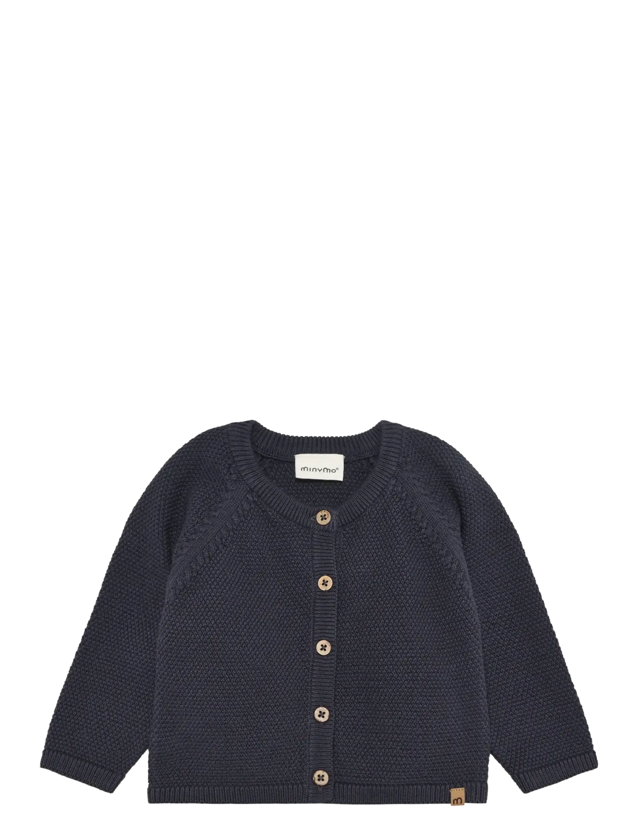 Minymo Cardigan Knit, 68, Knitwear, Marineblau - Cardigans, Kinder