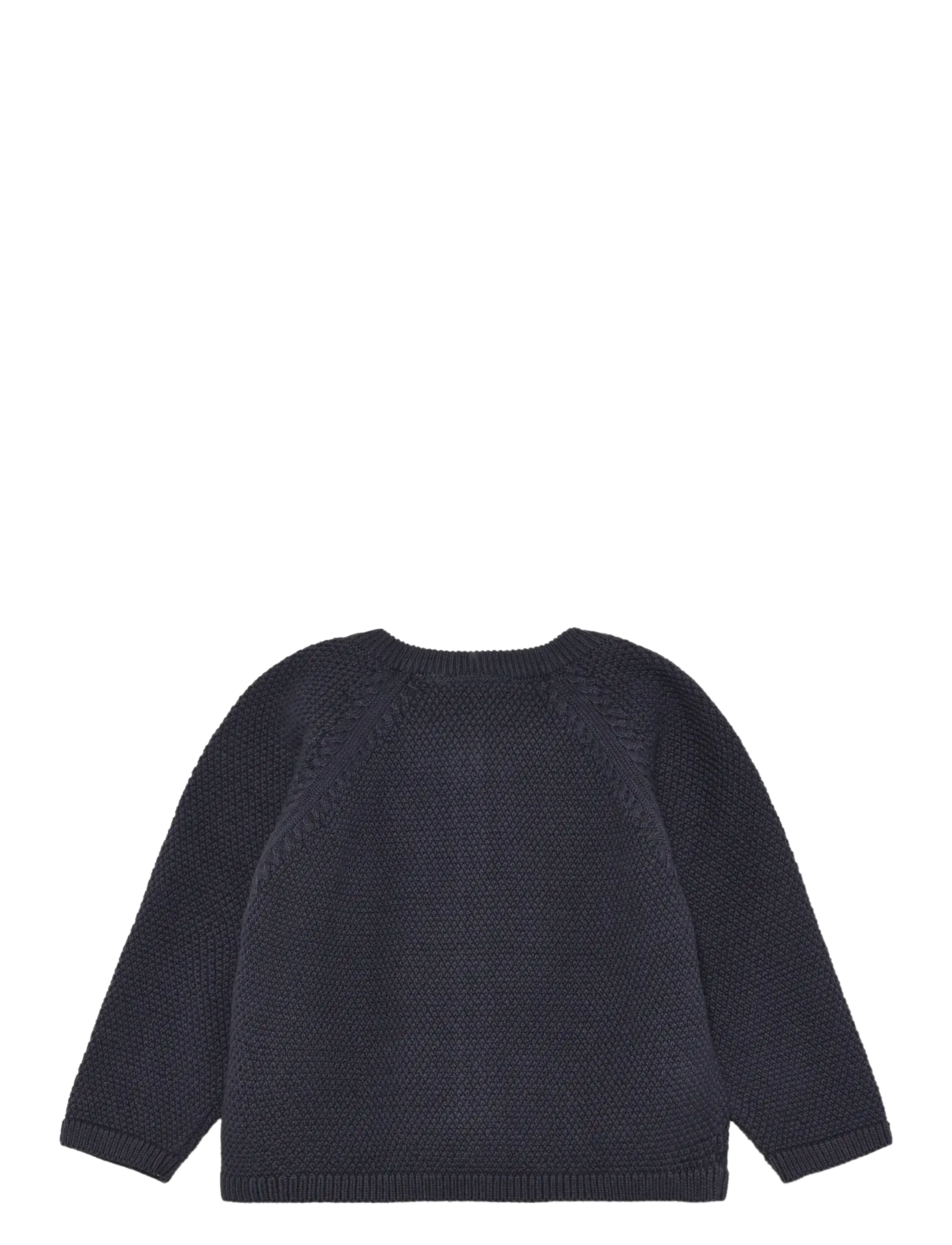 Minymo - Cardigan Knit - koftor - odyssey gray - 1