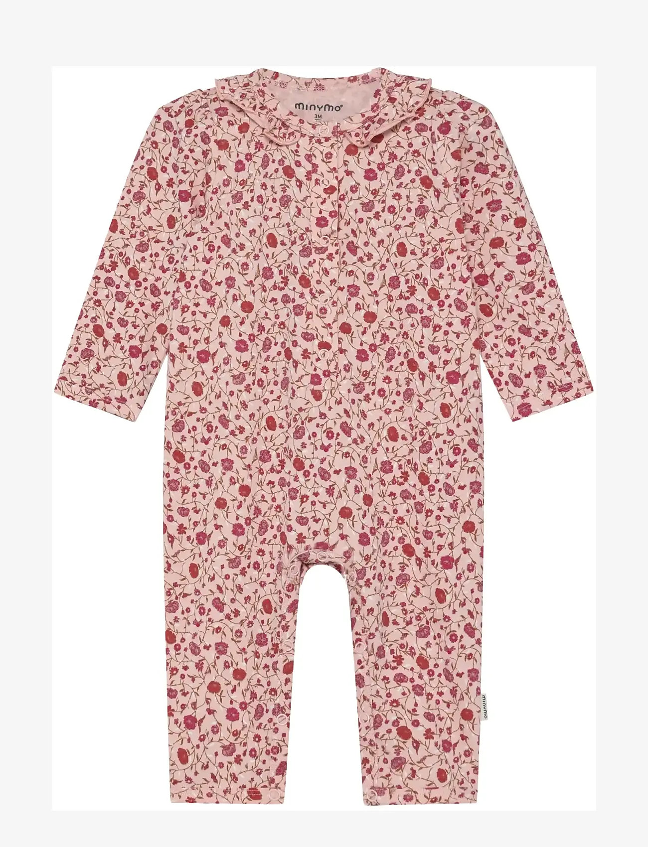 Minymo - Suit LS AOP - long-sleeved - peach whip - 0