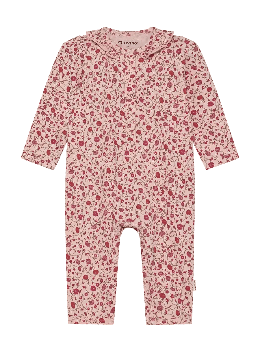Minymo - Suit LS AOP - langærmede - peach whip - 0