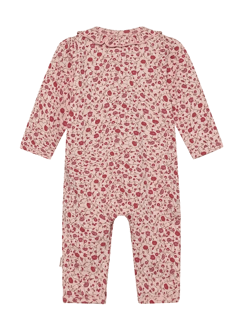 Minymo - Suit LS AOP - long-sleeved - peach whip - 1