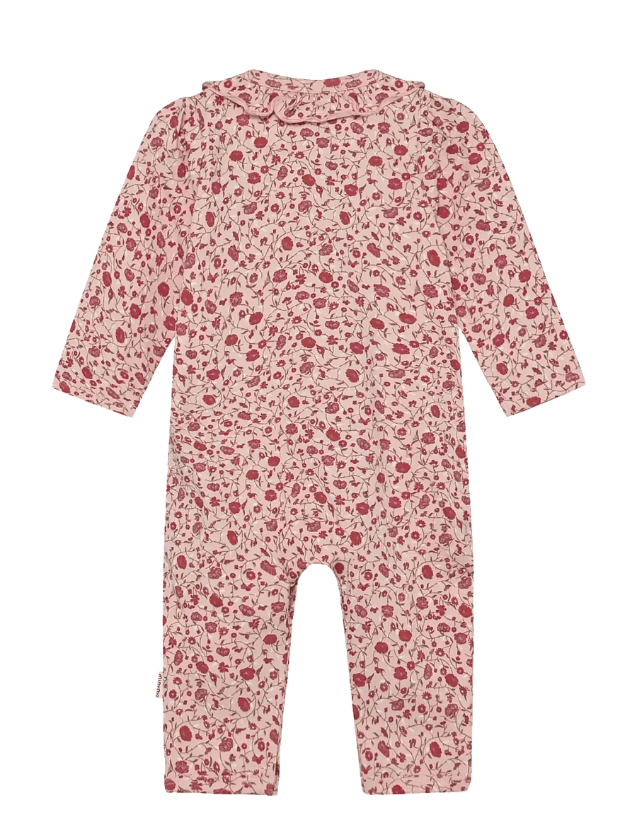 Minymo - Suit LS AOP - langærmede - peach whip - 1