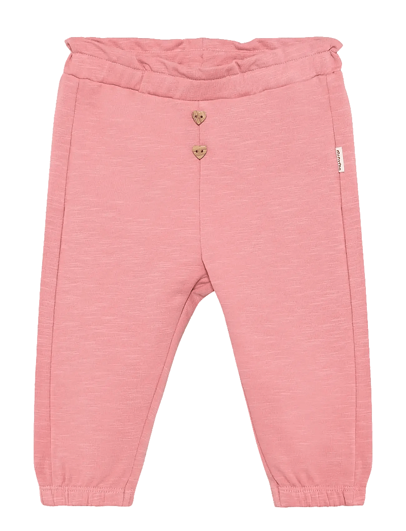 Minymo - Pants Sweat - sweatpants - brandied apricot - 0