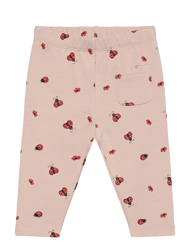 Minymo - Pants AOP Sweat - retuusid - peach whip - 1