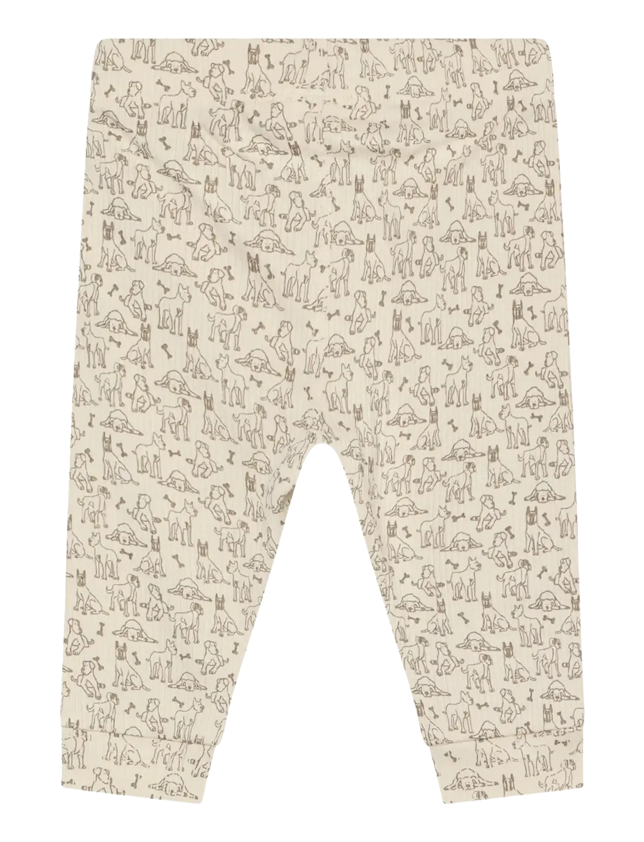 Minymo - Pants AOP Rib - suvised sooduspakkumised - white swan - 1
