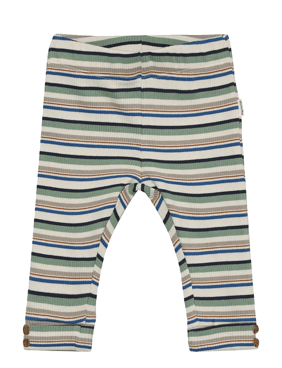 Minymo - Pants Y/D Rib - leggings - lily pad - 0