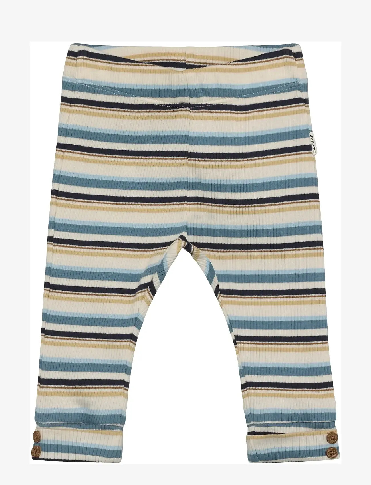 Minymo - Pants Y/D Rib - gode sommertilbud - moonstone - 1